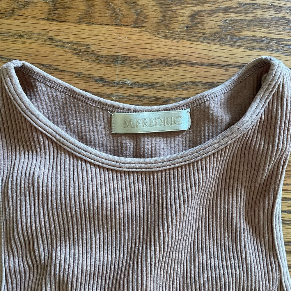 Target Ribbed Brown Tank Top - Picture 2 of 3